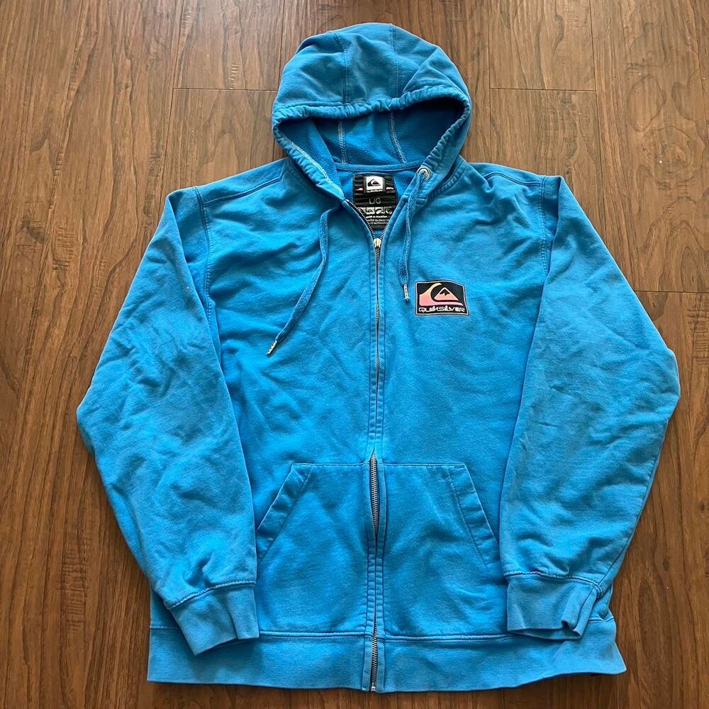 Quiksilver Men's Blue Hoodie